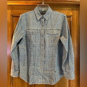 Lauren Jeans Company Floral Denim Shirt